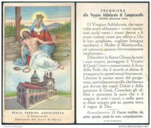 Preghiera alla Beata Vergine Addolorata di Campocavallo